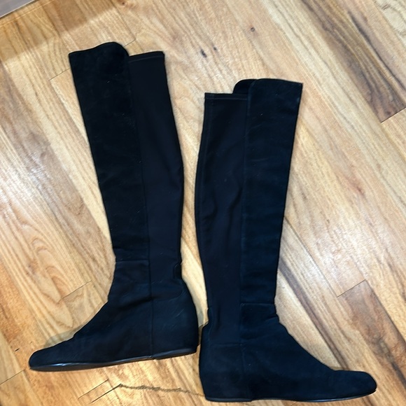 Beautiful suede Stuart weitzman wedge heal black - Picture 15 of 15